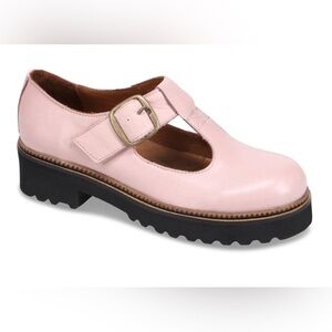 Bueno Abigail Mary Jane Loafer II Blush Pink Leather Women’s Size 41